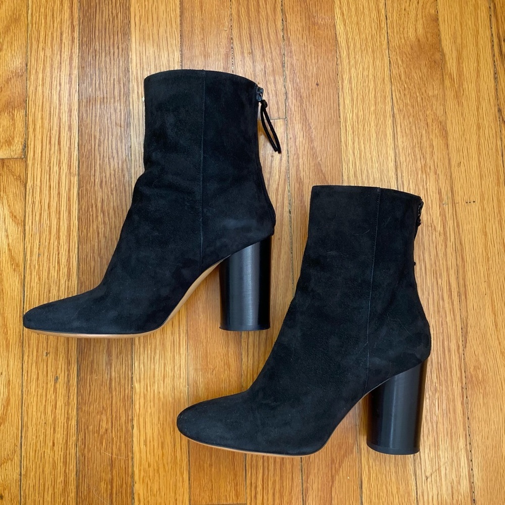 Isabel Marant Garret Suede Ankle Boots (Black, 36)